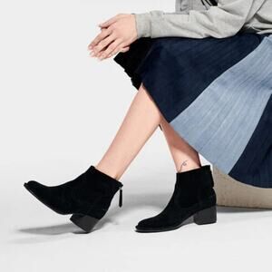 UGG Bandara Black Suede Ankle Boot